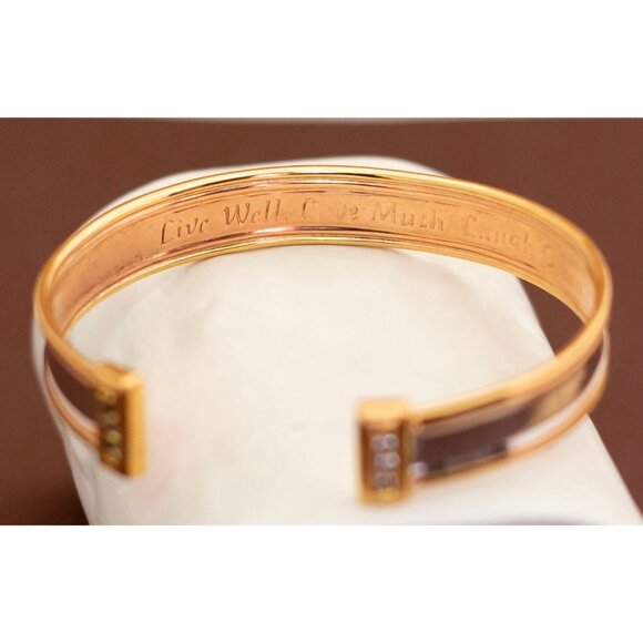 Vintage Shiny Gold Tone Concave Cuff Bracelet 7 1/2 inch - U7 - Picture 3 of 4